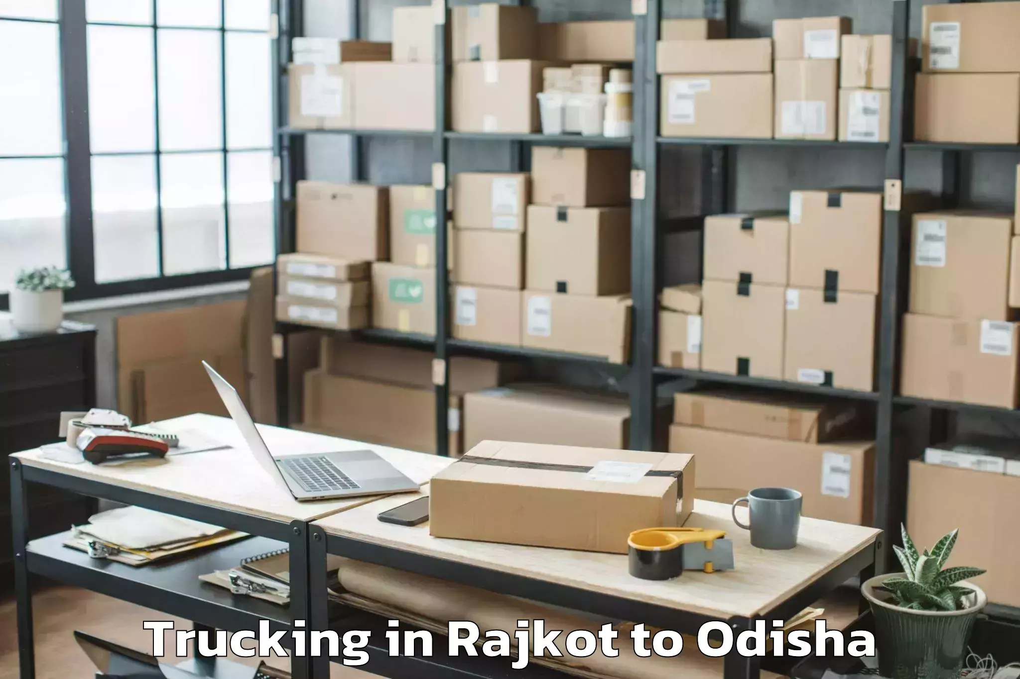 Book Rajkot to Badamba Trucking Online